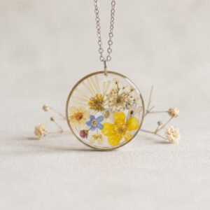 collar mix de flores