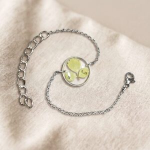 pulsera hojita de malvarrosa (copia)